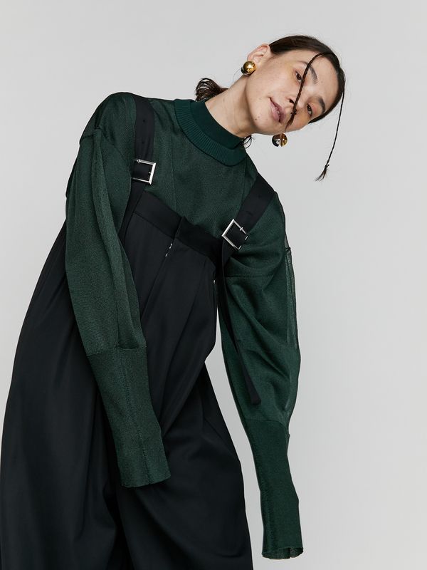 see through layered knit