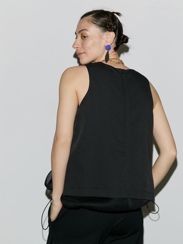 mesh layered n/s top