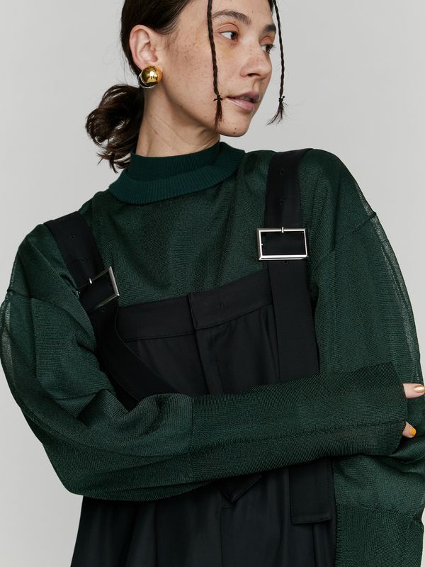 see through layered knit