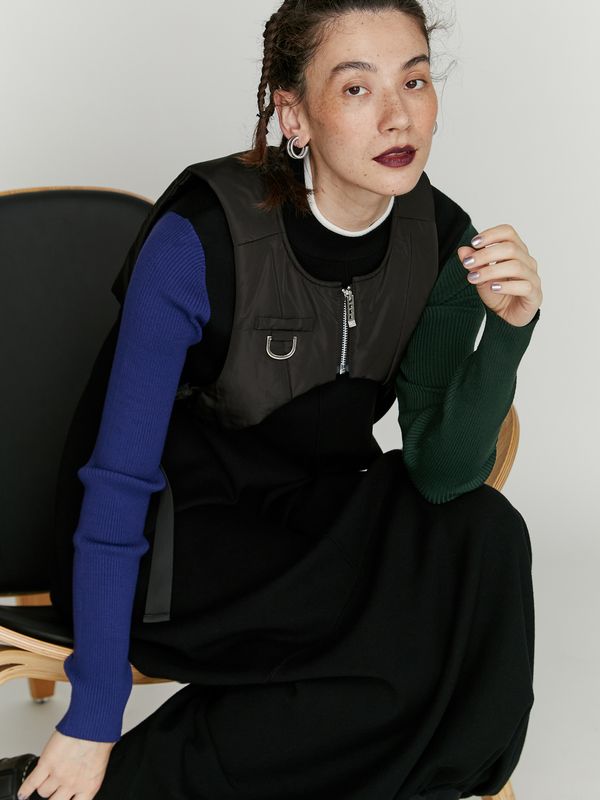 padded short vest