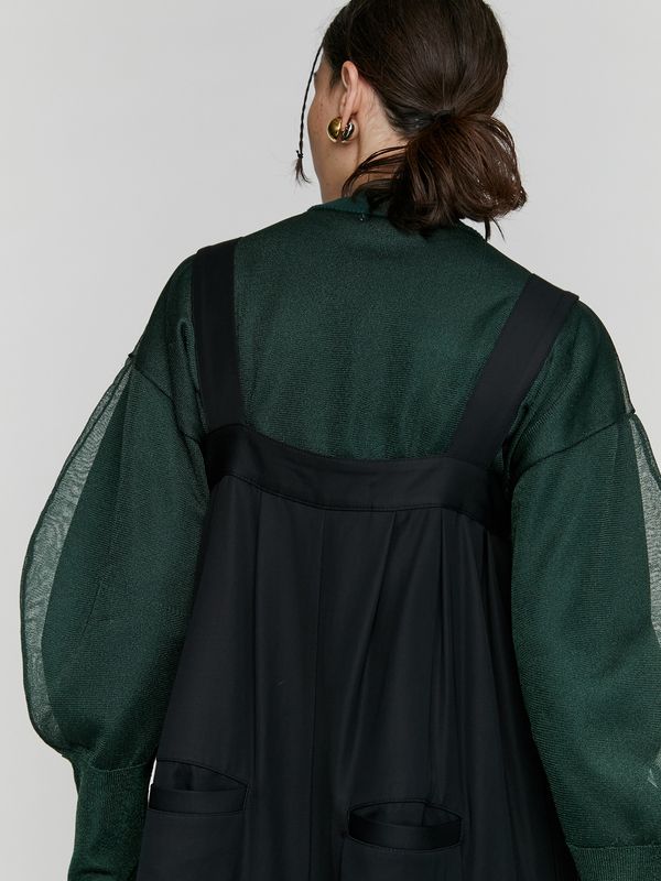 see through layered knit