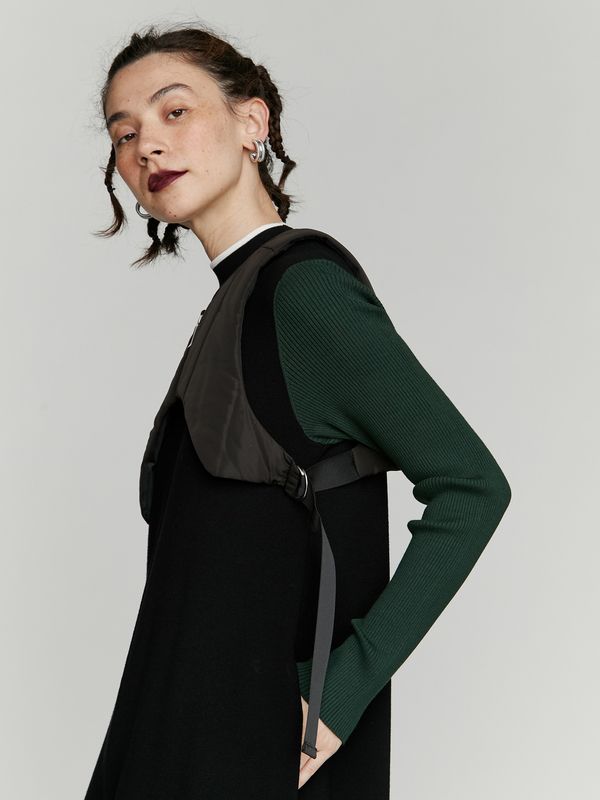 padded short vest