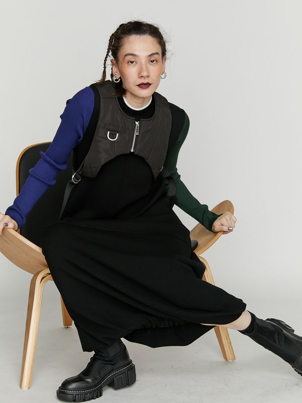 padded short vest