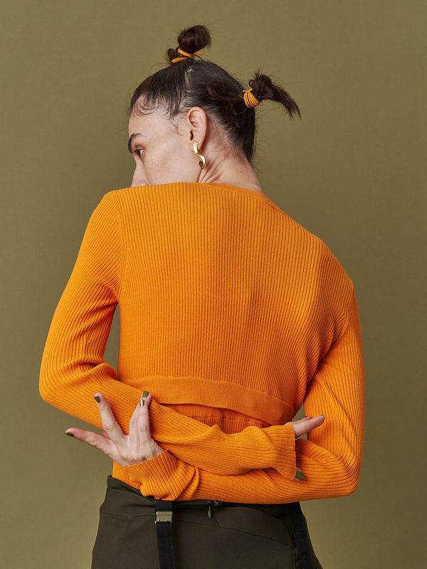 2way basic knit top