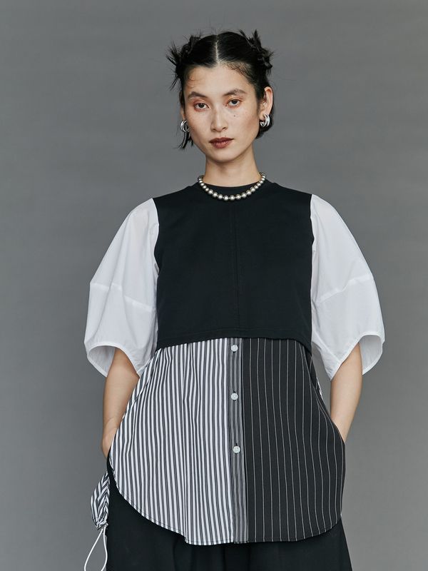 layered shirt camisole