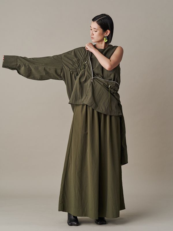 wave shirring 2way sh