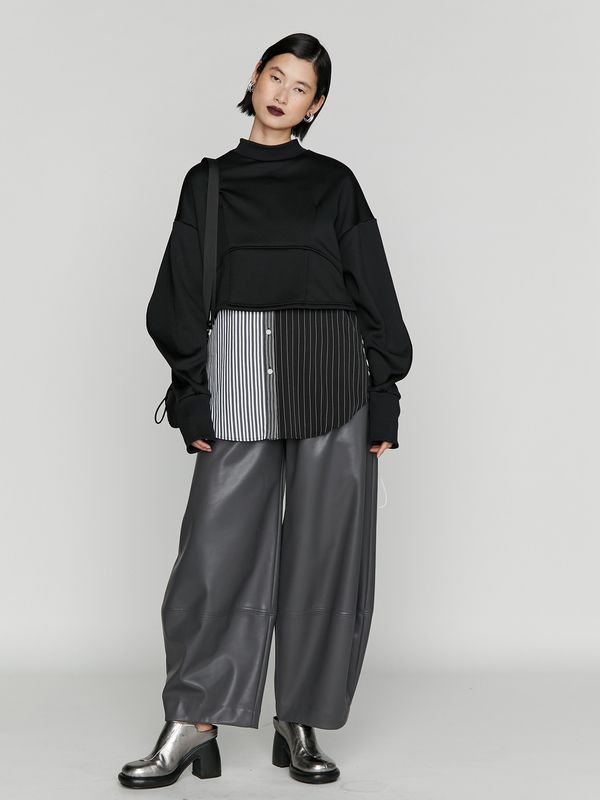 layered shirt camisole