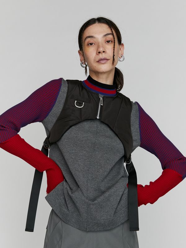 padded short vest