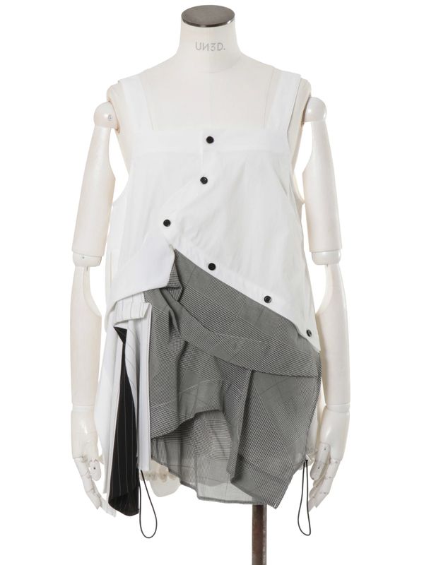 pattern mix shirt camisole