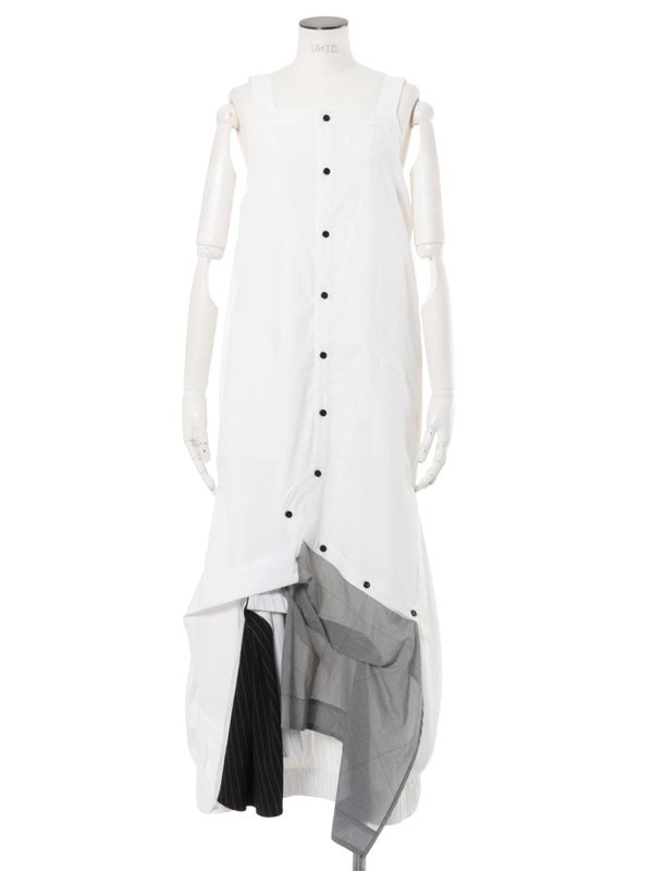 pattern mix shirt cami op