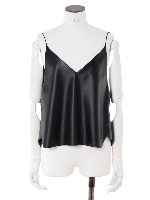 fake leather camisole