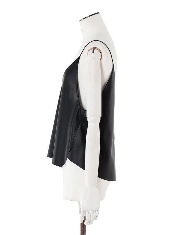 fake leather camisole