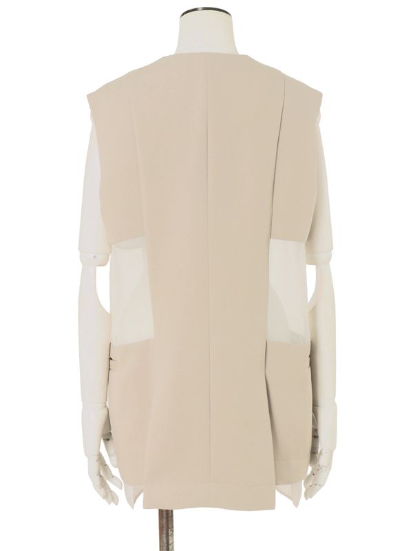 sheer layered vest