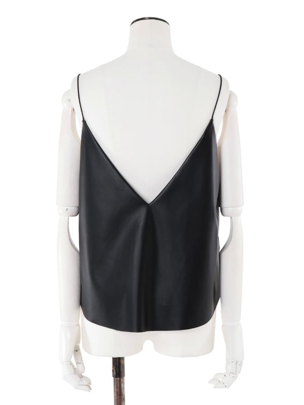 fake leather camisole