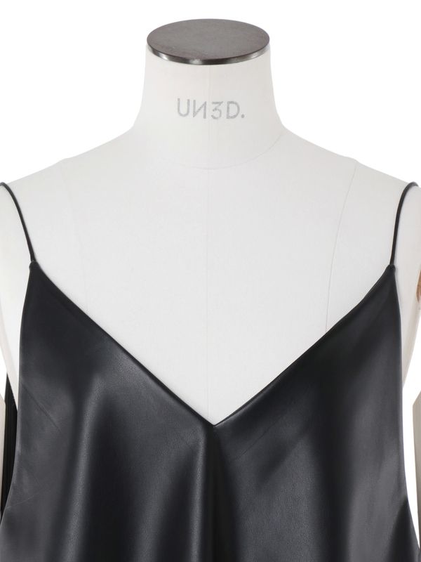 fake leather camisole