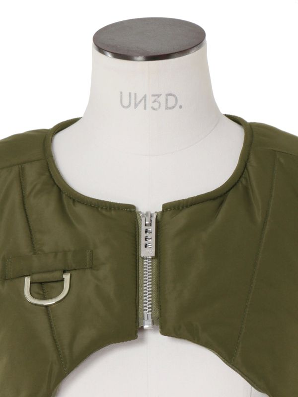 padded short vest