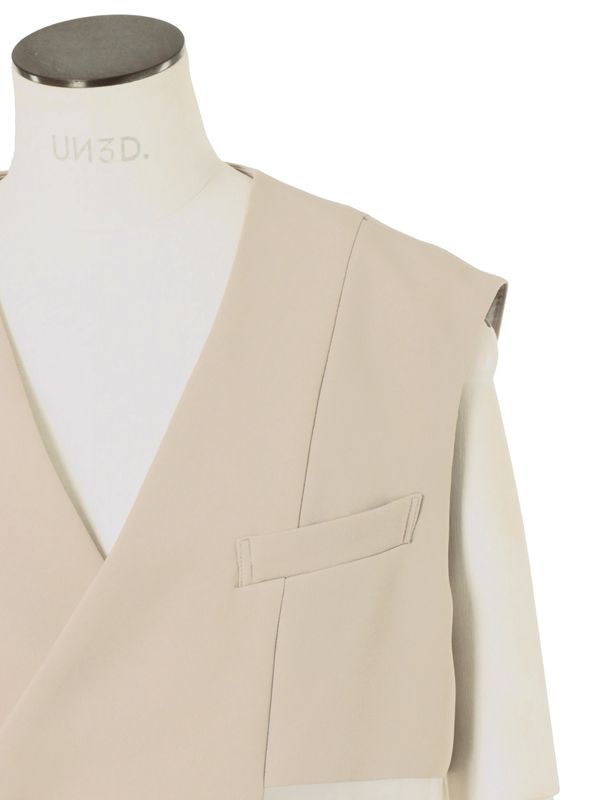 sheer layered vest