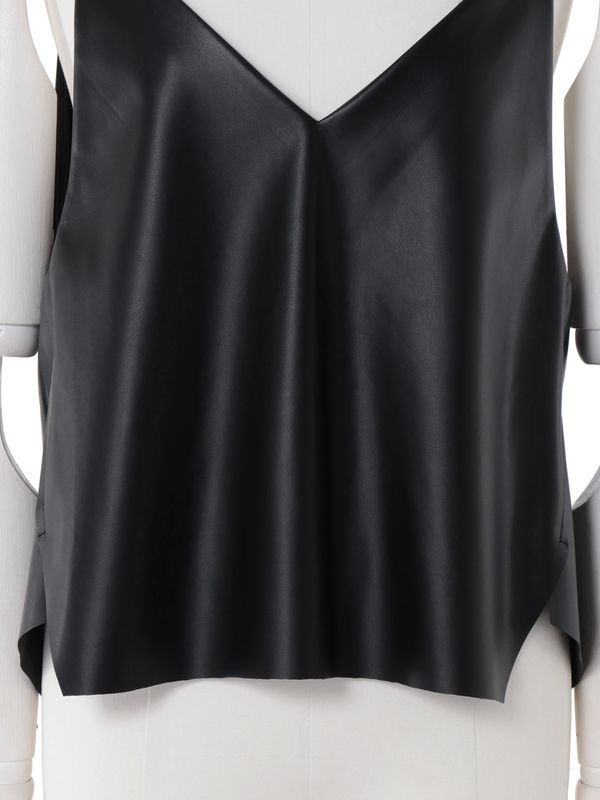 fake leather camisole