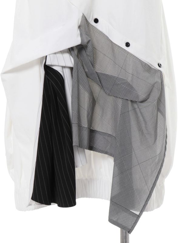 pattern mix shirt cami op