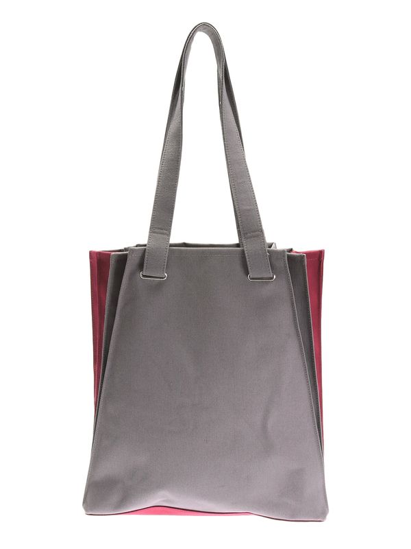 bi-color origami pleats tote