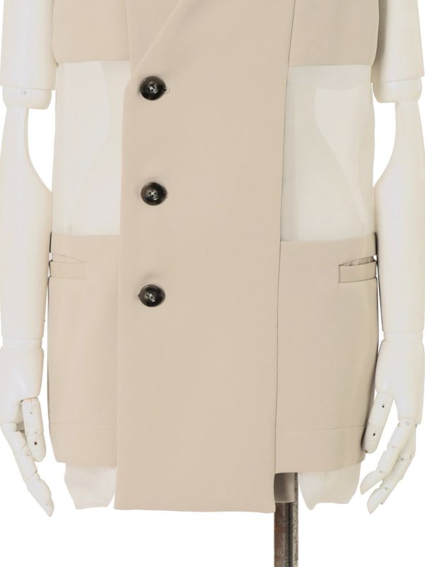 sheer layered vest