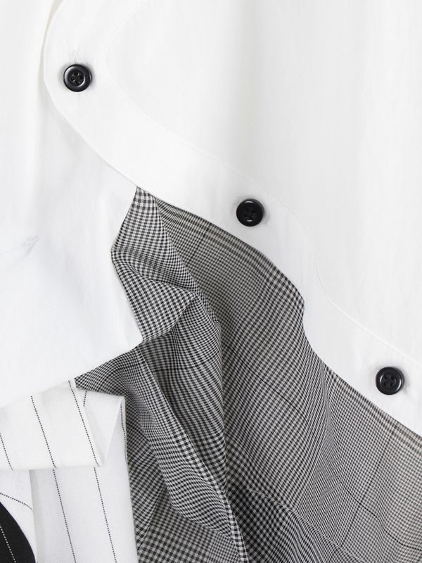 pattern mix shirt cami op