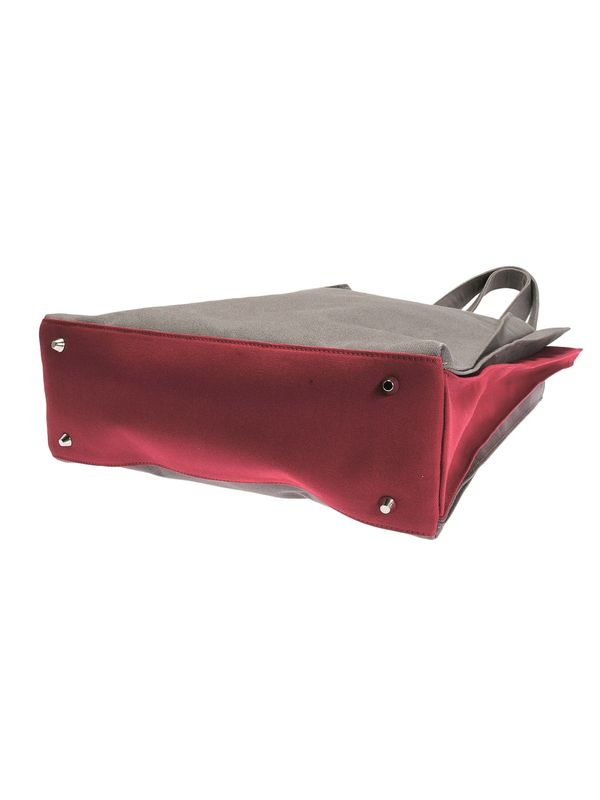 bi-color origami pleats tote