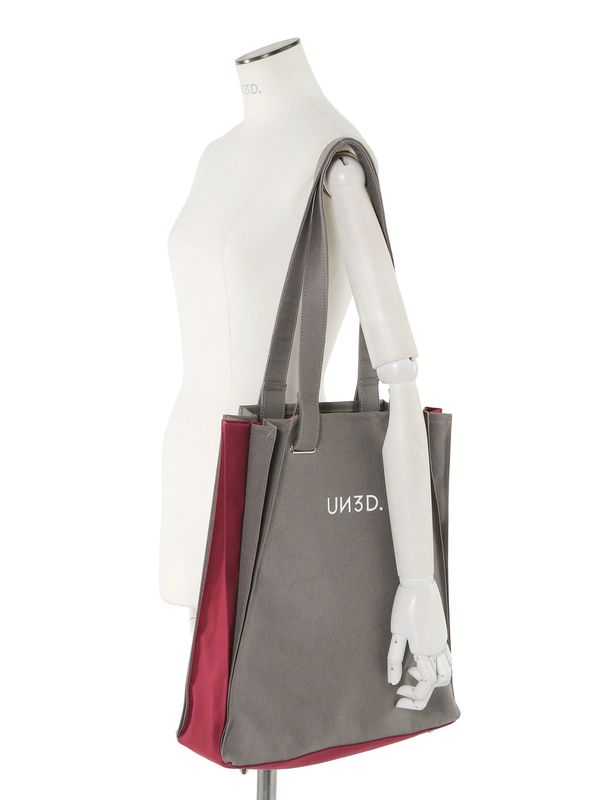 bi-color origami pleats tote