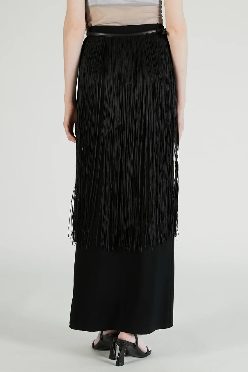 fringe belt skirt