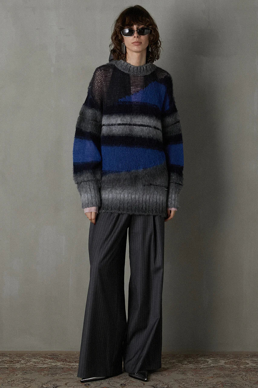 mohair border knit