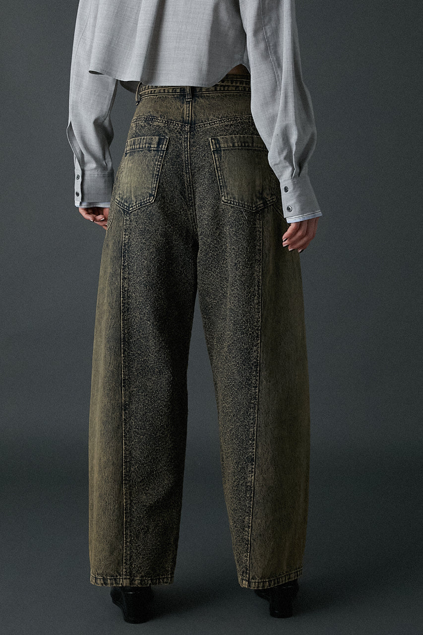 needle punch panel denim