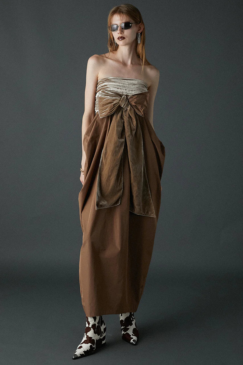 big bow maxi dress