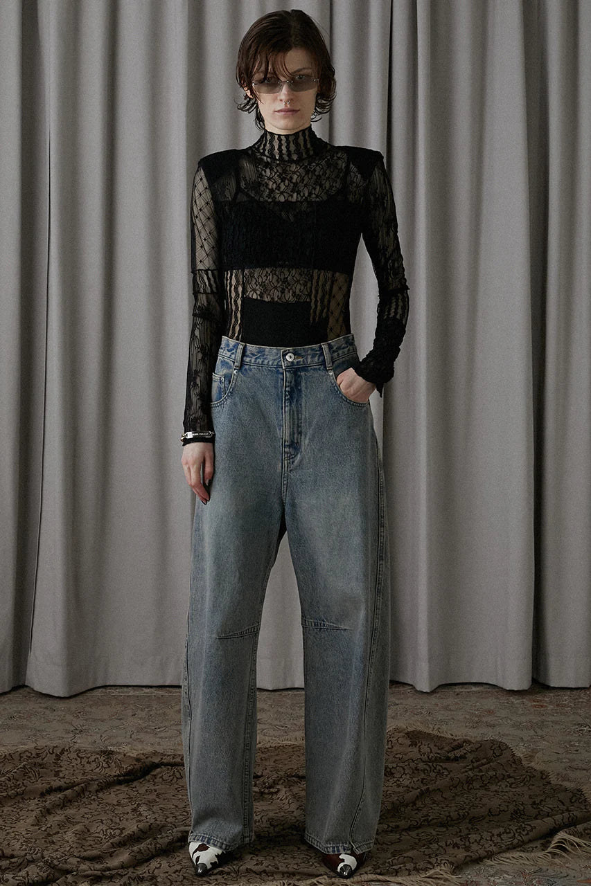 collage lace bodysuit