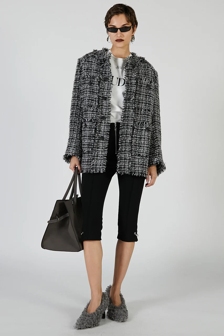 padded tweed jacket