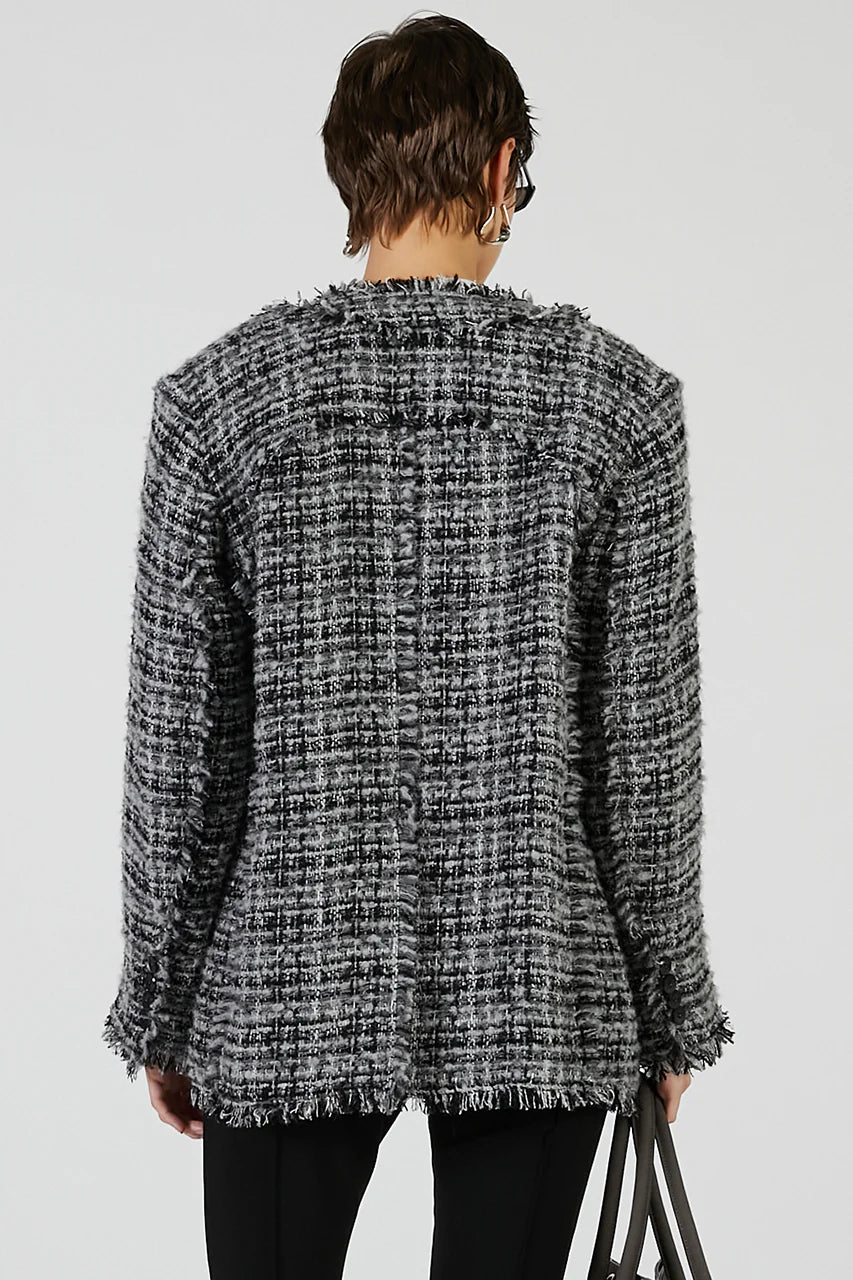 padded tweed jacket