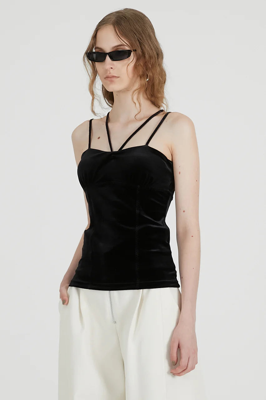 velour cup-in camisole