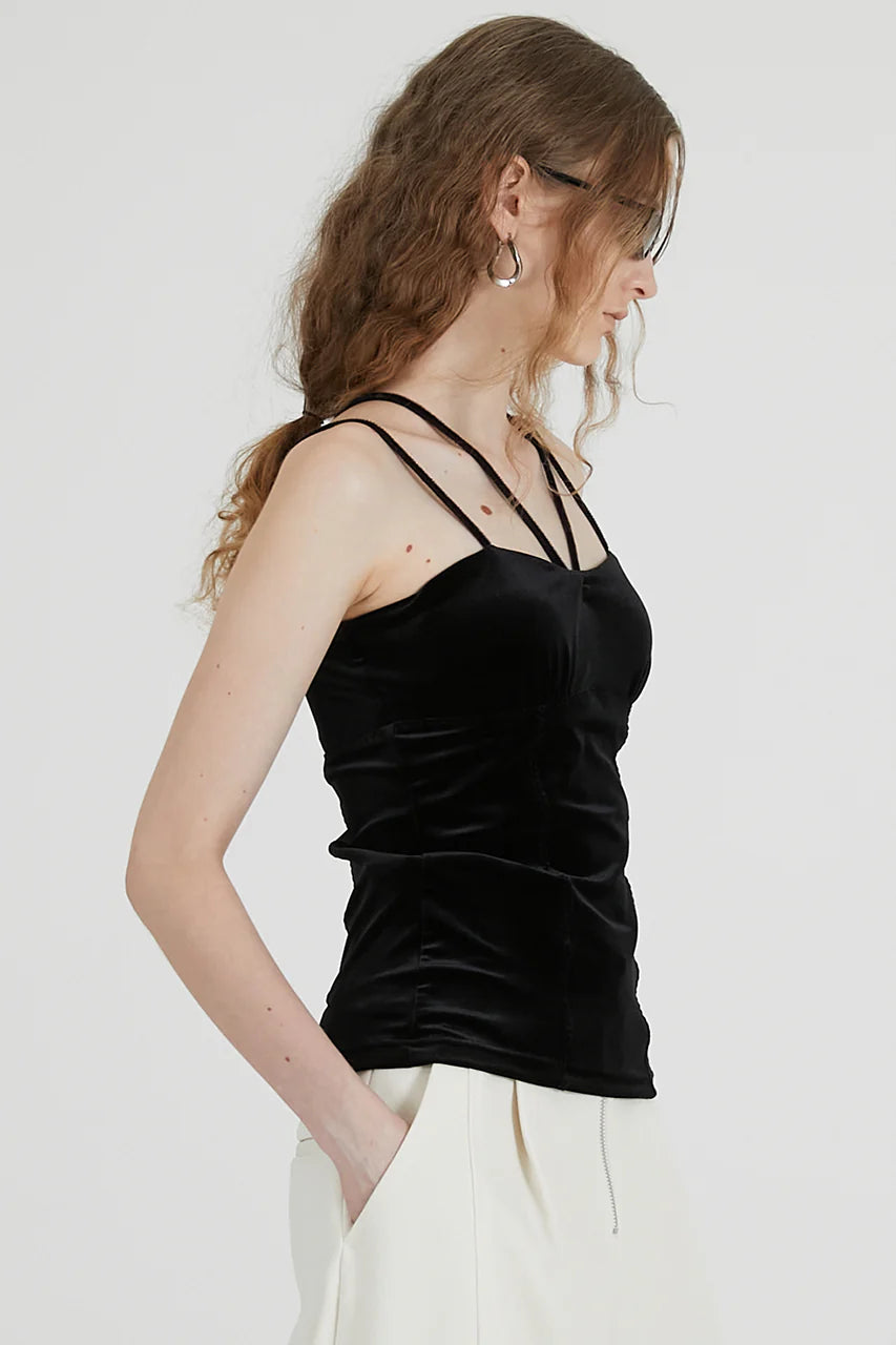 velour cup-in camisole