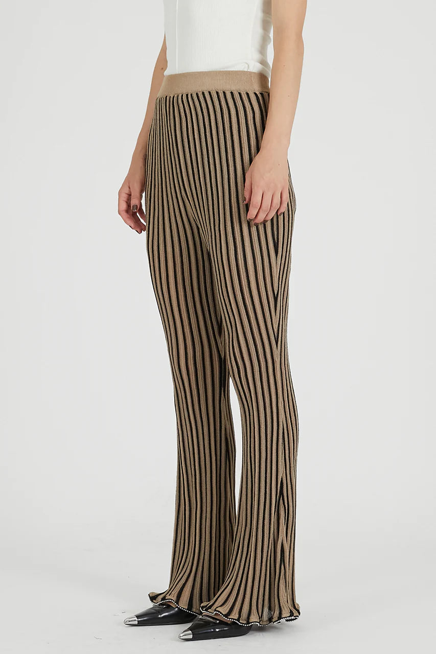 beaded knit pants