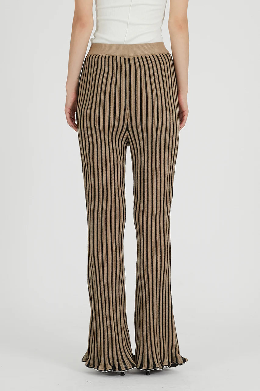 beaded knit pants