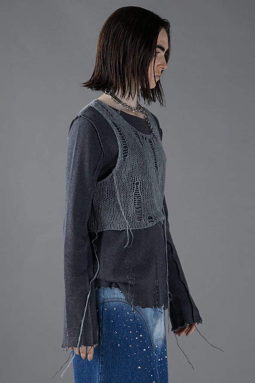 mesh layered top