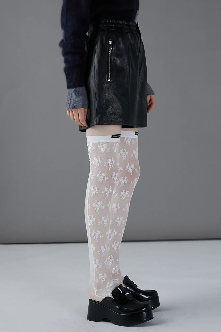 leather shorts