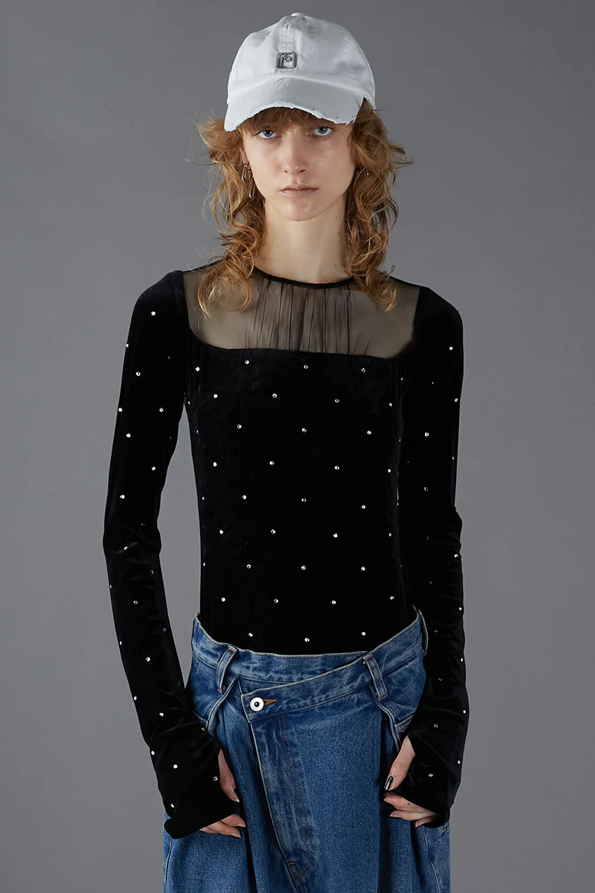 collage lace bodysuit
