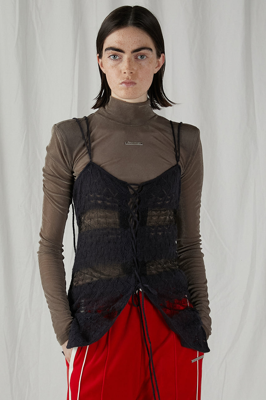 mohair lace cami tunic