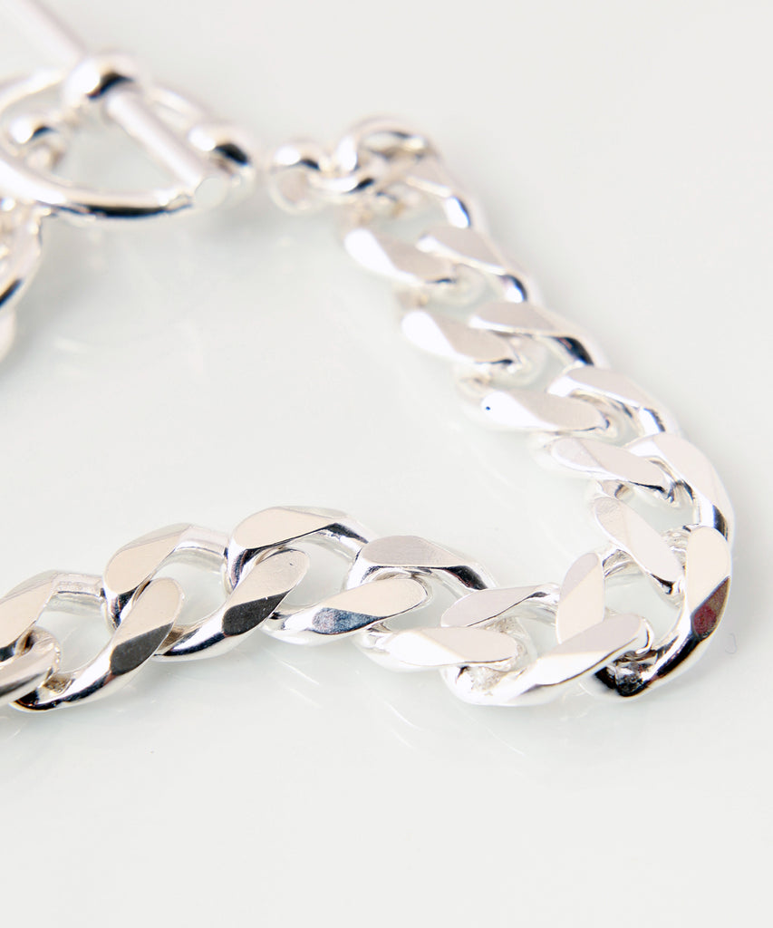 wide 925 silver switching bracelet