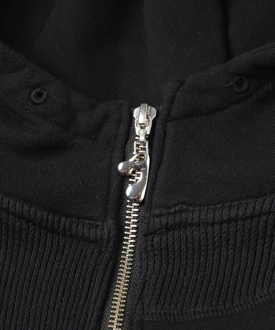 draping half zip sweat hoodie