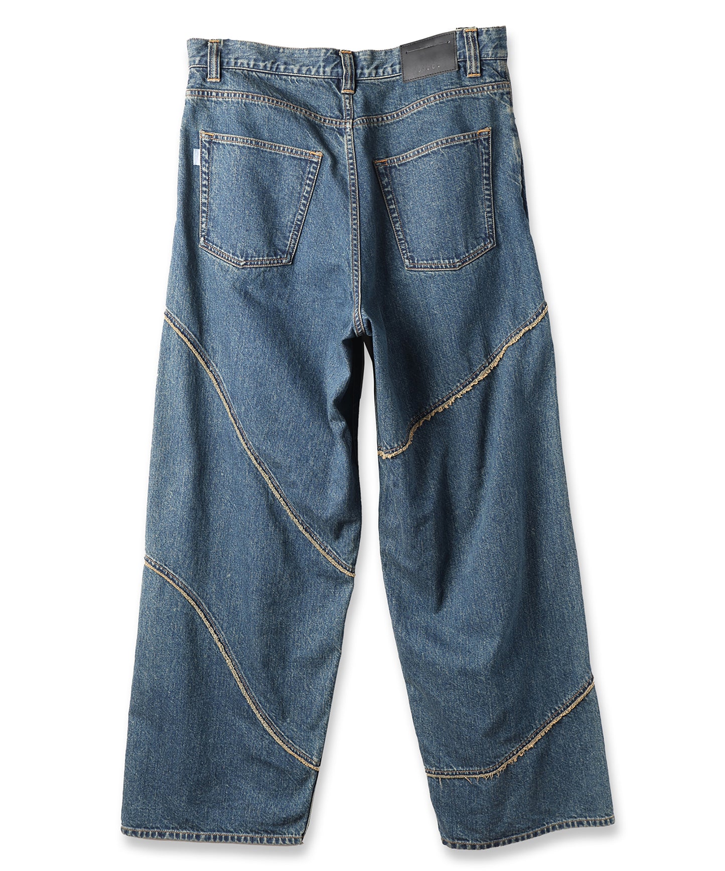 distorted denim pants