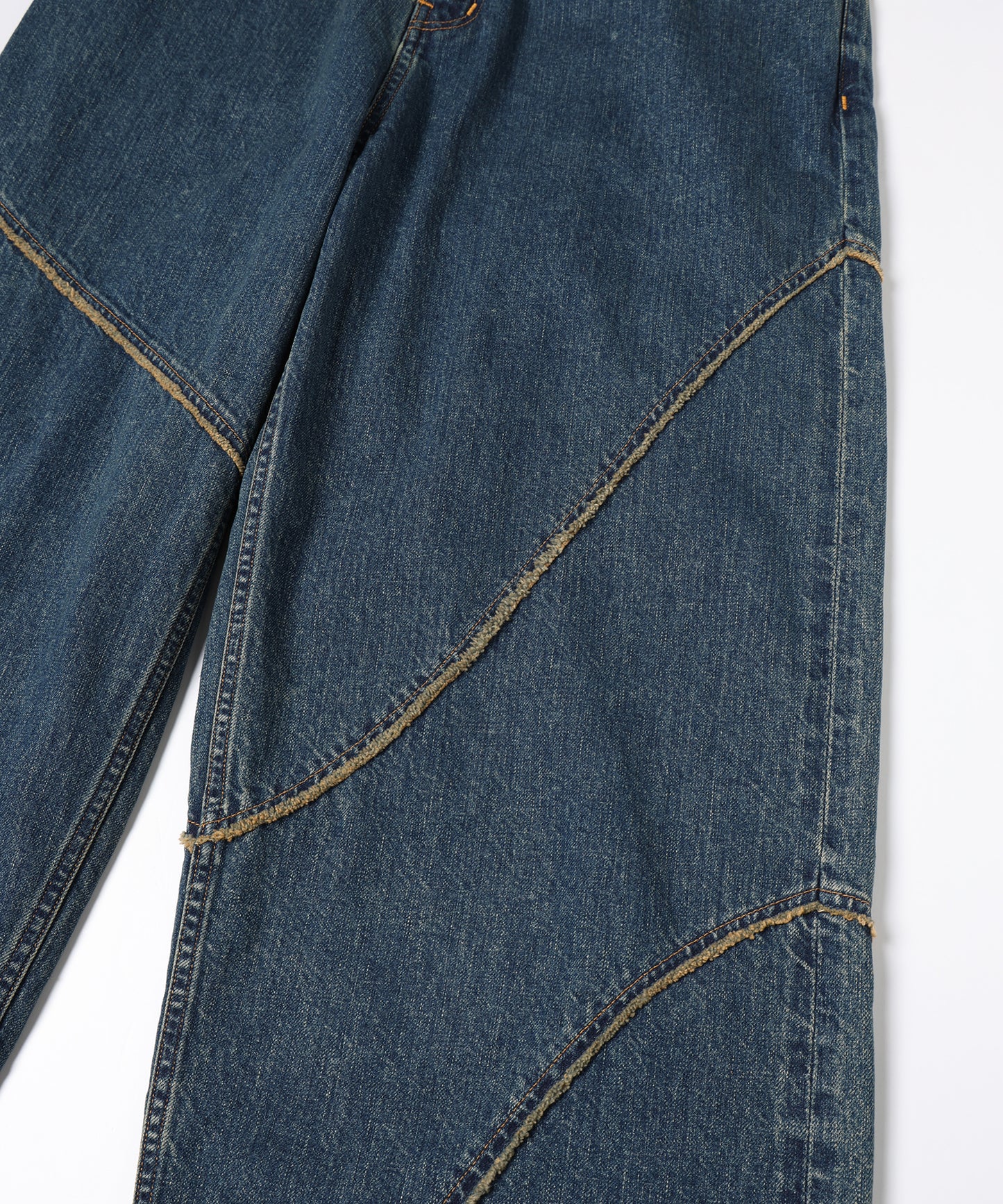 distorted denim pants
