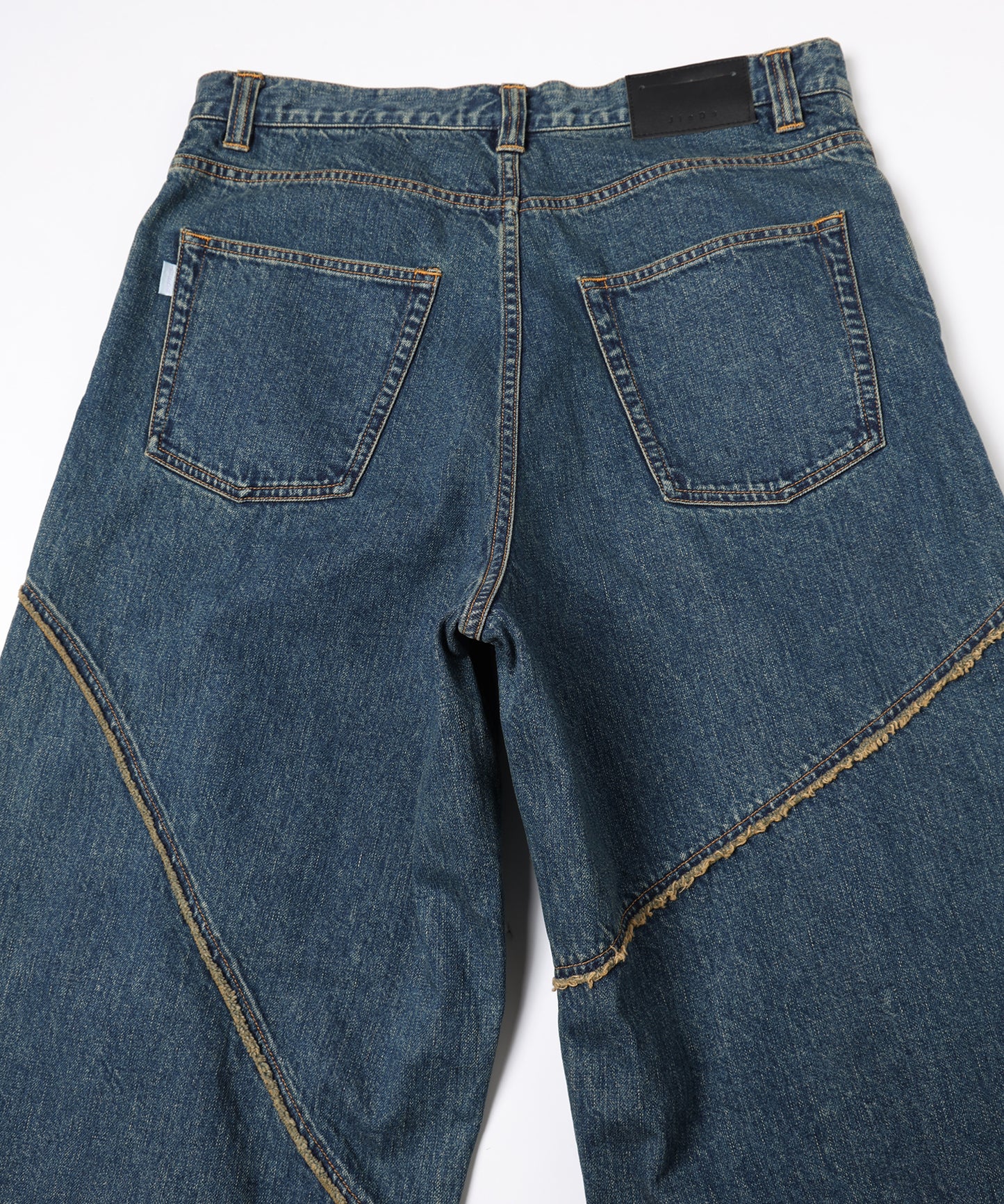 distorted denim pants