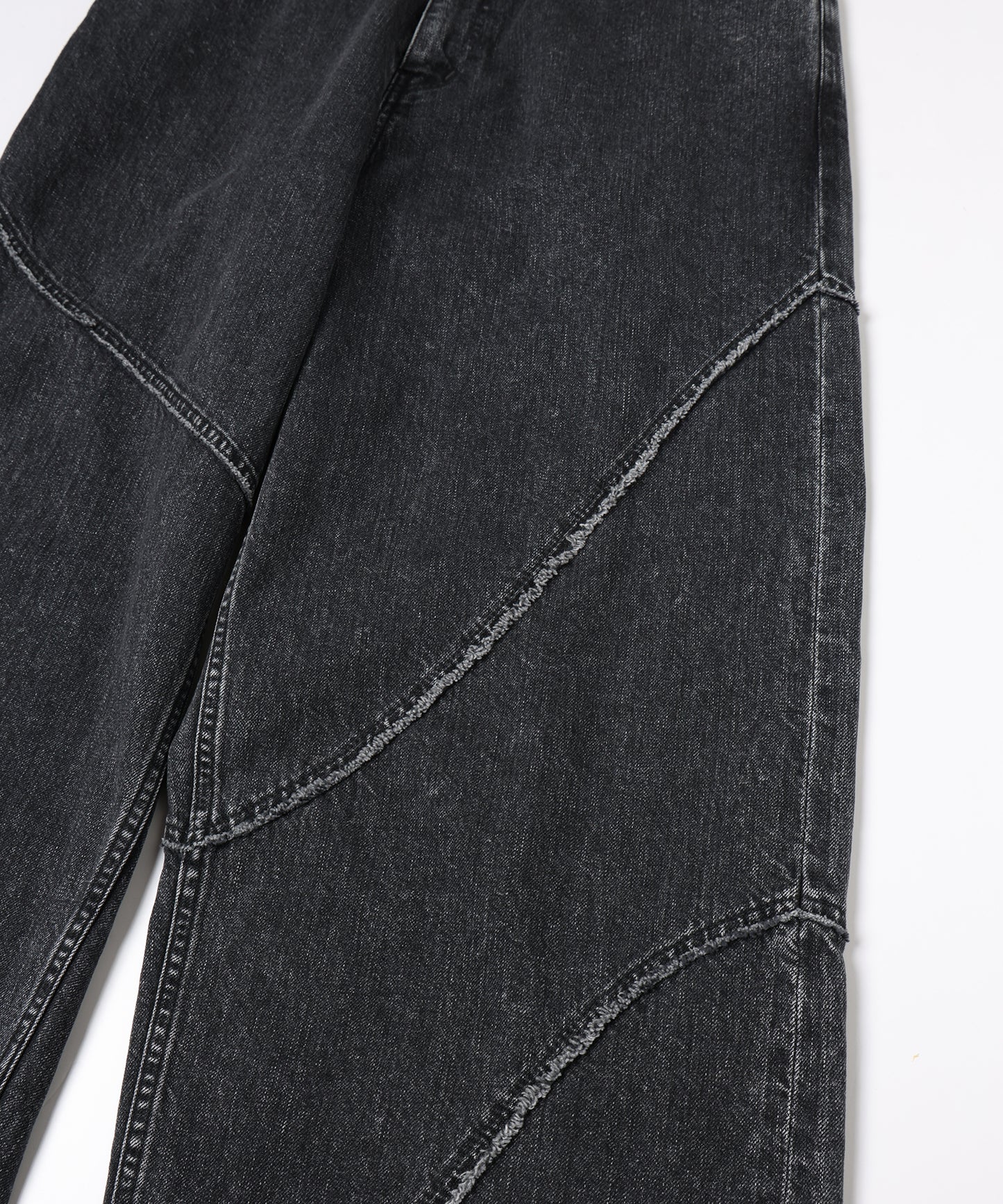distorted denim pants