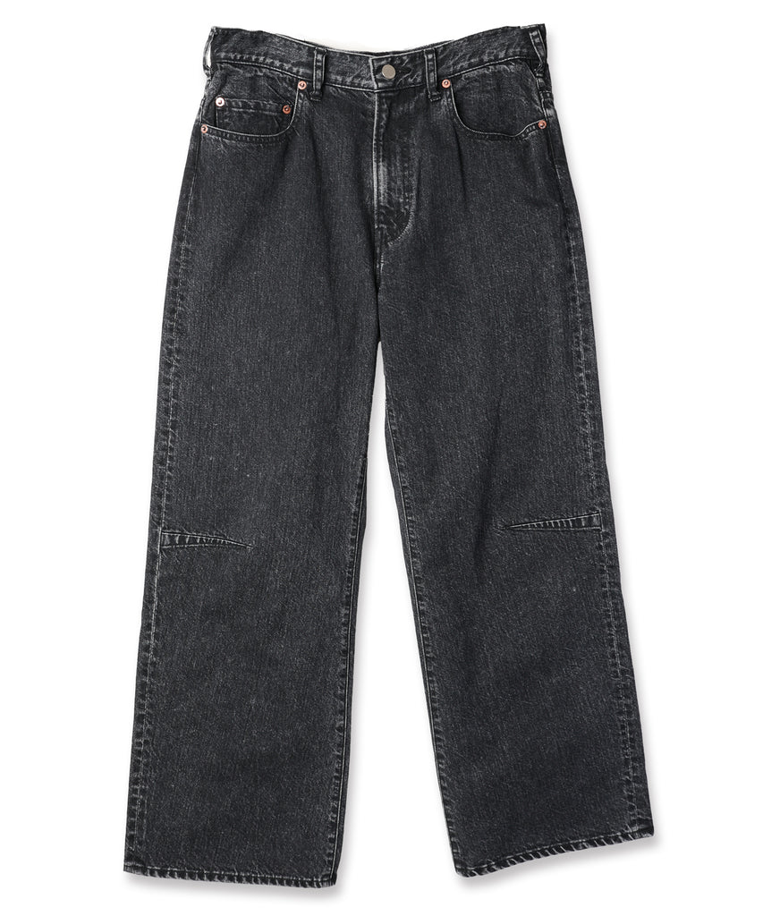 wrap skirt denim pants